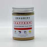 Organiks Saffron Brightening Clay Mask 120g | BeautyFlex UK